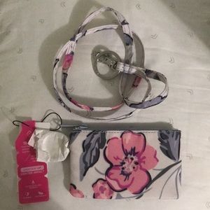 Reactive Zip ID lanyard hummingbird blooms park